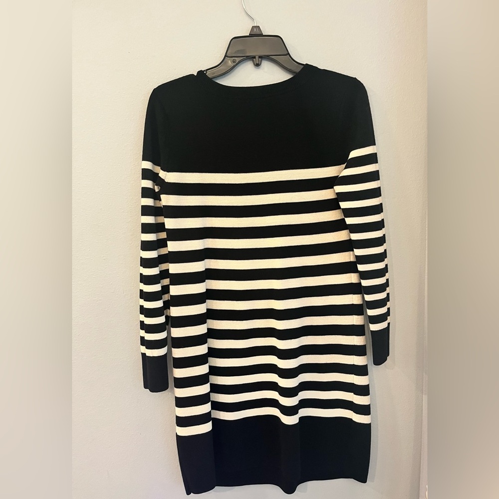 Striped Black and White Dress